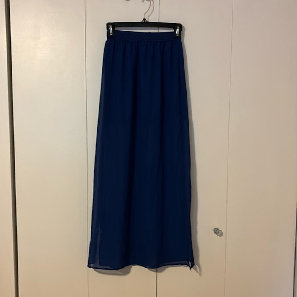 Royal blue maxi skirt